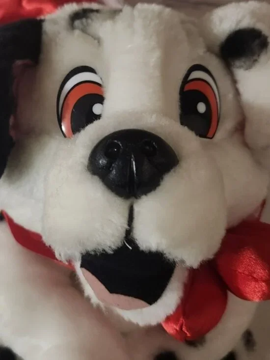 Disney Lucky 1991 Dalmatian Dog Plush Stuffed Animal Christmas Present Eaton Toy - Picture 3 of 9